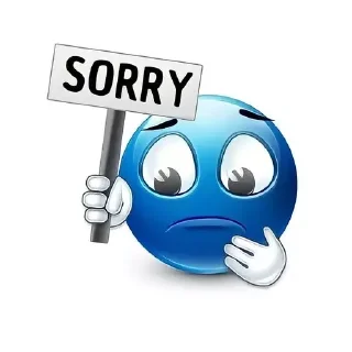 😞 emoji blue emoji Telegram sticker 8 of 48