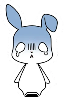 😭 emoji Милый кролик @nyasticks Telegram sticker 4 of 30
