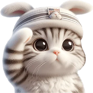 🫡 emoji Мяу-кролик @Nyasticks Telegram sticker 5 of 42