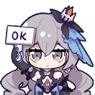 🆗 emoji Honkai Impact 3rd Telegram sticker 6 of 20
