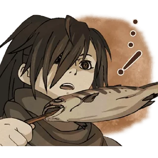 😨 emoji Dororo Stickers Telegram sticker 6 of 40