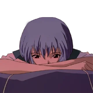 😔 emoji грустные тяночки Telegram sticker 9 of 20