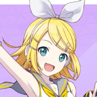 😀 emoji Kagamine Rin! ` @oksyeva Telegram sticker 2 of 120