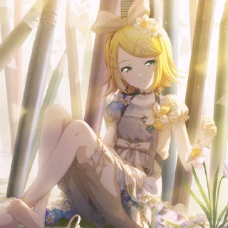 💛 emoji Rin Kagamine @zxawdz Telegram sticker 12 of 48