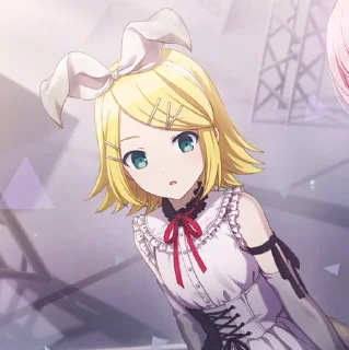 💛 emoji Rin Kagamine @zxawdz Telegram sticker 7 of 48