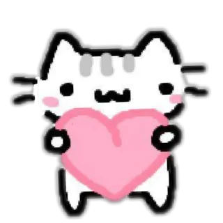 ❤ emoji cute cat  от @mirtiruyata Telegram sticker 15 of 25