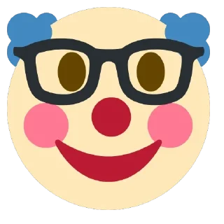 🤡 emoji 🤓 Telegram sticker 13 of 30