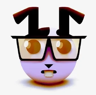 🌟 emoji 🤓 Telegram sticker 10 of 12