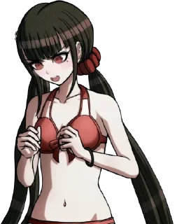 🥵 emoji ❤️ / Maki Harukawa 2 by @wanna_s_l_e_e_p / 🔪 Telegram sticker 23 of 120