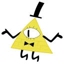 Sticker from Bill Cipher