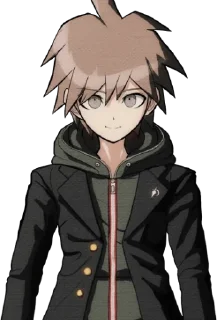 🙂 emoji ~ makoto naegi by @wanna_s_l_e_e_p ~ Telegram sticker 5 of 120