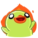 🔥 emoji Lime Duck :: @Stickers_Chaos Telegram sticker 4 of 10