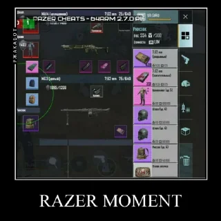 Sticker from Razer Engine