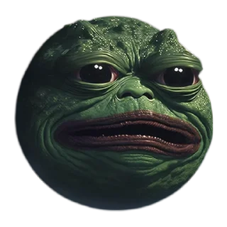 😐 emoji Neural pepe Telegram sticker 7 of 46
