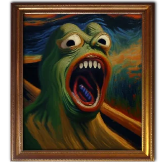 😱 emoji Neural pepe Telegram sticker 18 of 46
