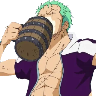 🍺 emoji ⚔️<>{*•*Zoro*•*}<>⚔️ @One_6Piece Telegram sticker 19 of 120