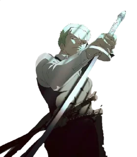😠 emoji ⚔️<>{*•*Zoro*•*}<>⚔️ @One_6Piece Telegram sticker 8 of 120