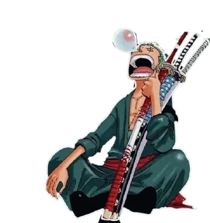 😴 emoji ⚔️<>{*•*Zoro*•*}<>⚔️ @One_6Piece Telegram sticker 16 of 120