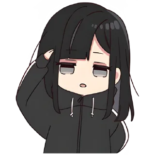👋 emoji Юрудура-тян (B) @Nyasticks Telegram sticker 6 of 25