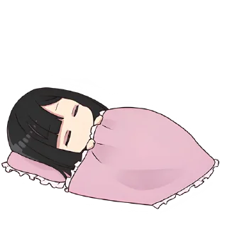 😴 emoji Юрудура-тян (B) @Nyasticks Telegram sticker 2 of 25