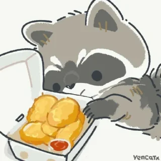 🦝 emoji Енотик Telegram sticker 7 of 120