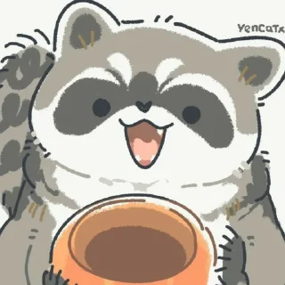 🦝 emoji Енотик Telegram sticker 5 of 120