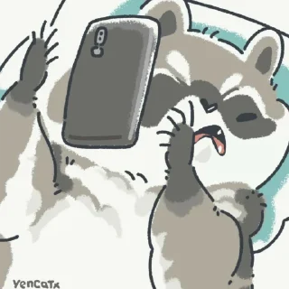 🦝 emoji Енотик Telegram sticker 11 of 120