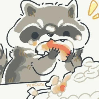 🦝 emoji Енотик Telegram sticker 18 of 120