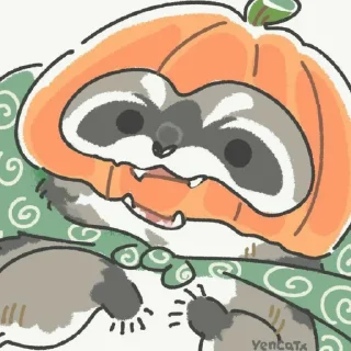 🦝 emoji Енотик Telegram sticker 21 of 120