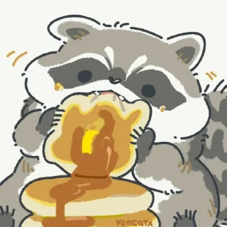 🦝 emoji Енотик Telegram sticker 24 of 120
