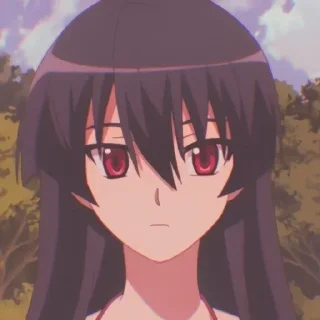 😐 emoji Akame | アカメ Telegram sticker 19 of 68