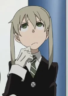🤔 emoji Maka "Soul eater" Telegram sticker 16 of 20