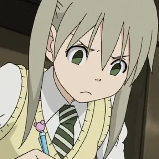 😠 emoji Maka "Soul eater" Telegram sticker 15 of 20