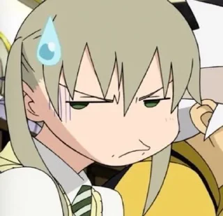 😓 emoji Maka "Soul eater" Telegram sticker 10 of 20