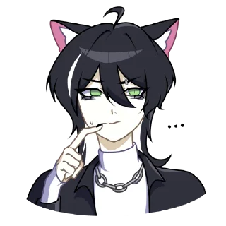 🤔 emoji Рен @nyasticks Telegram sticker 8 of 49