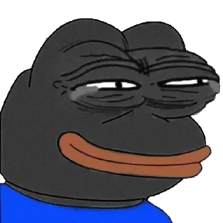 😹 emoji - BLACK P E P E ♥ @IKOTIBA Telegram sticker 5 of 100