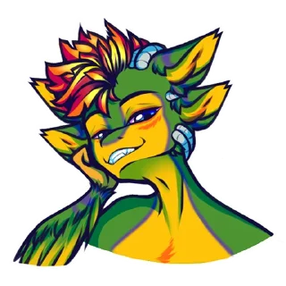 😏 emoji @avali Telegram sticker 11 of 16
