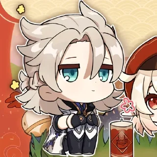 ⭐ emoji Albedo ≈ @wujsed Telegram sticker 18 of 59