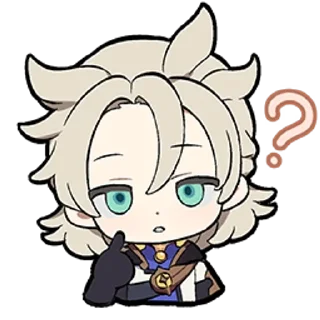⭐ emoji Albedo ≈ @wujsed Telegram sticker 8 of 59