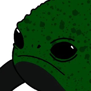 🙁 emoji Грустный жаб Telegram sticker 6 of 17