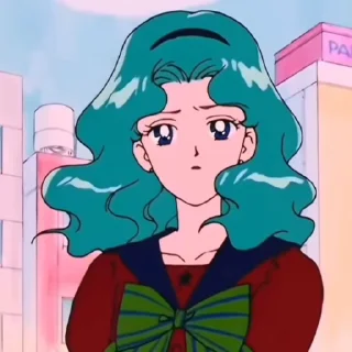 🤨 emoji Sailor Neptune @slayystick Telegram sticker 16 of 28