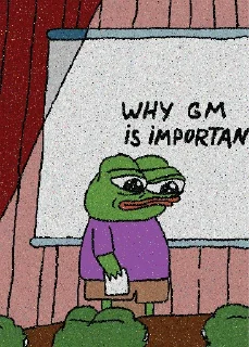 🐸 emoji GM, FRENS Telegram sticker 16 of 120