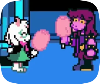 🍡 emoji ДЕЛЬТАРУН И АНДЕРТЕЙЛ КОМБО ЕЕЕ Telegram sticker 22 of 44