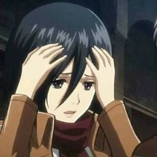 ❄️ emoji Mikasa Ackerman Telegram sticker 9 of 24