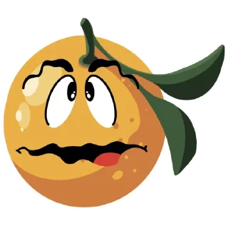 🥴 emoji Господин апельсин Telegram sticker 5 of 8