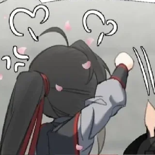 🤬 emoji Вансяни курят травку Гусу Лань. •° @suicideeess Telegram sticker 23 of 120