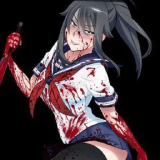 🩸 emoji Яндере симулятор Telegram sticker 10 of 60