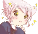 😍 emoji Cute cat ear boy :: @line_stickers Telegram sticker 7 of 40