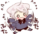😫 emoji Cute cat ear boy :: @line_stickers Telegram sticker 22 of 40