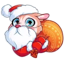 😳 emoji Christmas Dog Telegram sticker 19 of 35